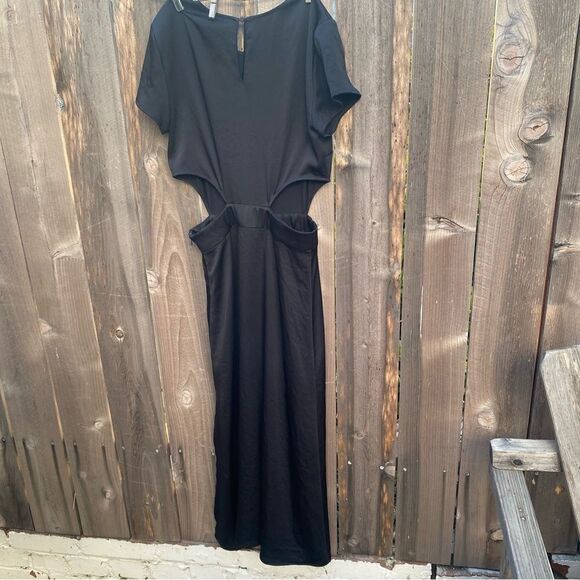 BA&SH Ritz Cutout RARE Midi Classic Slit Dress size 4 NWT - Picture 10 of 14